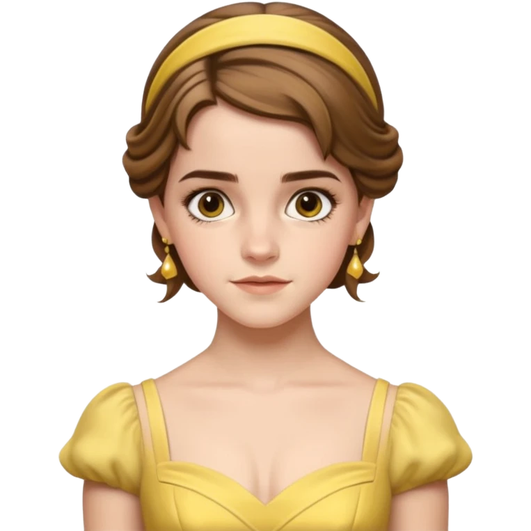 emma watson as belle Cinematic Realistic emoji