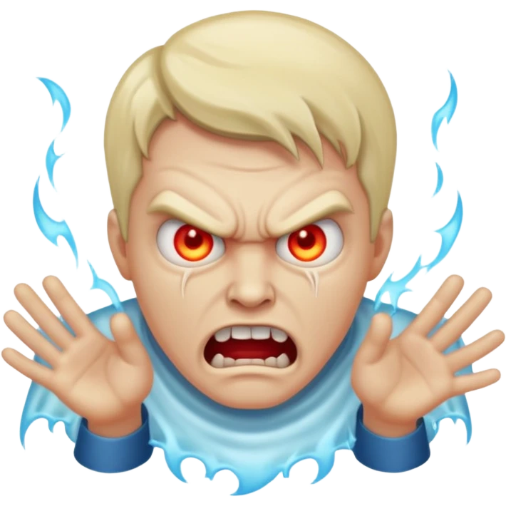 male angry poltergeist emoji