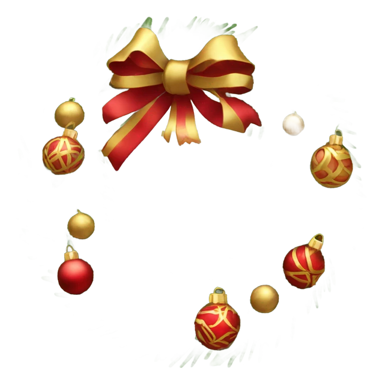 Cristmas wreath  emoji