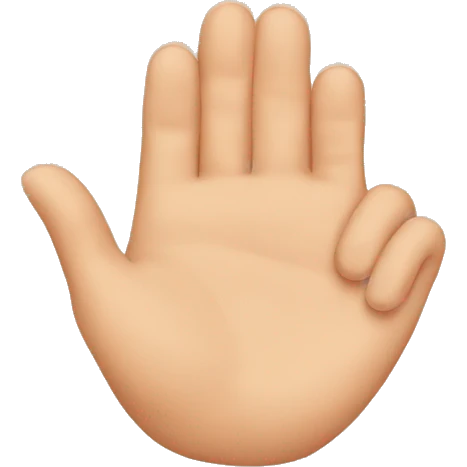 ear hold by hand emoji