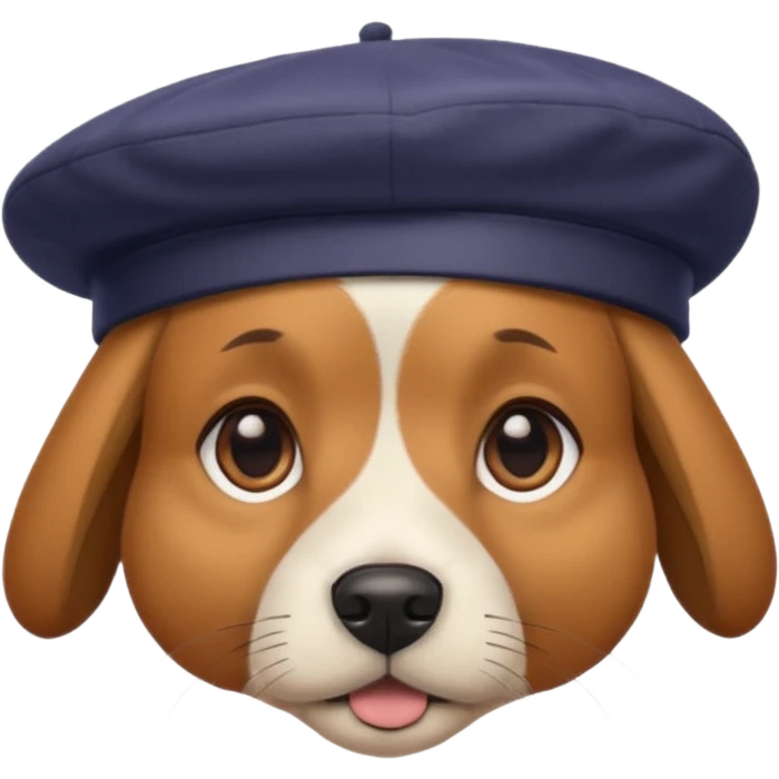 dog with berey emoji