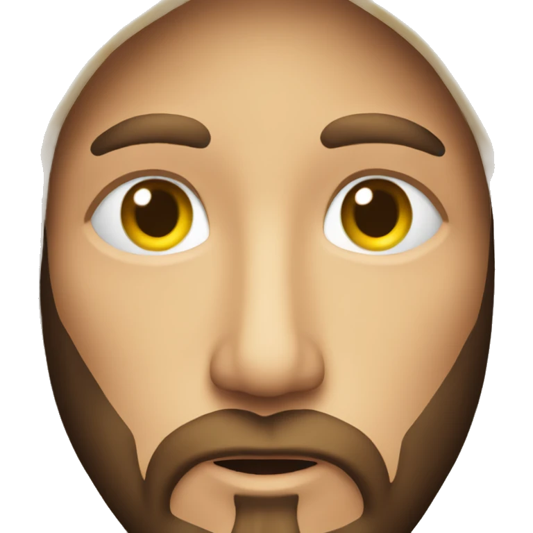 Jesus with hearts in his eyes, iPhone emoji emoji