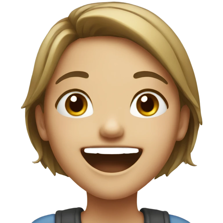 Girl laughing emoji