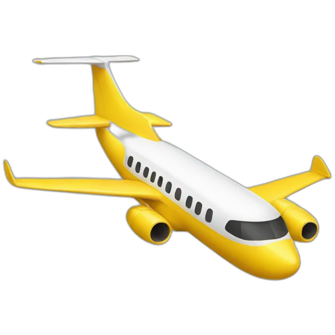 yellow plane emoji
