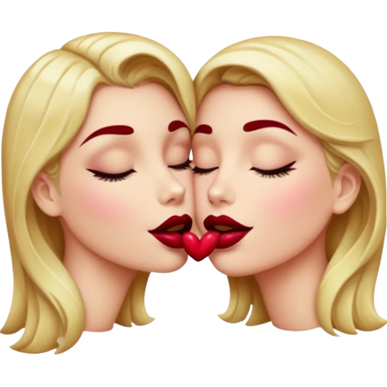 beso bordó emoji