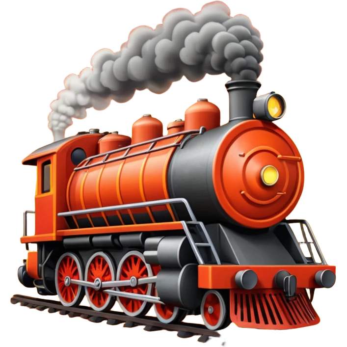 On fire locomotive  emoji