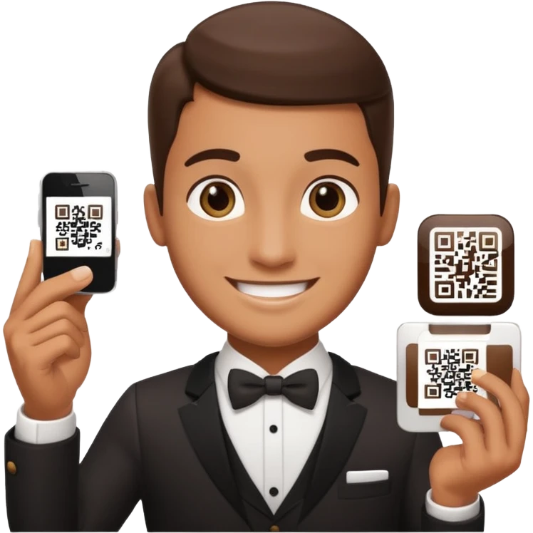 waiter qr tips  emoji