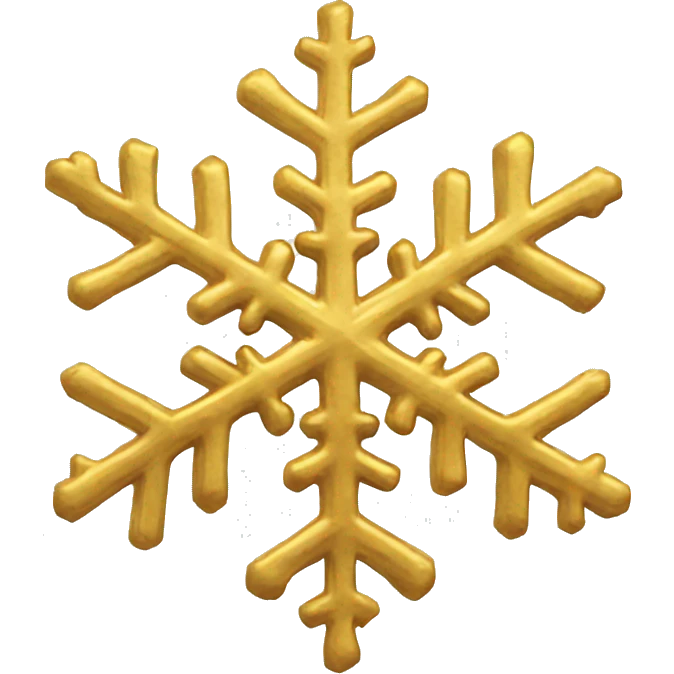 golden snowflake emoji