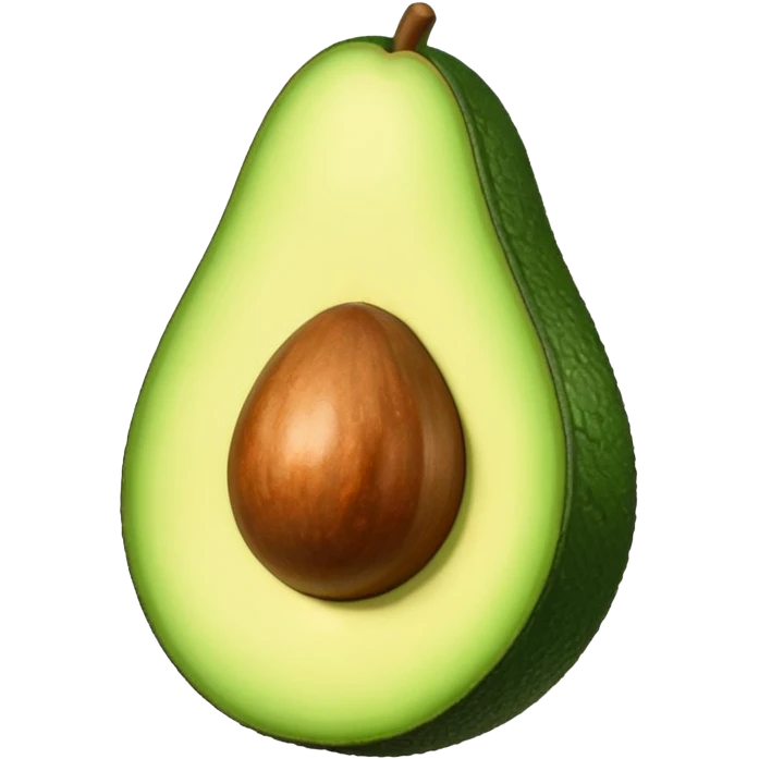 Granada abierta con su hoja (fruta) emoji