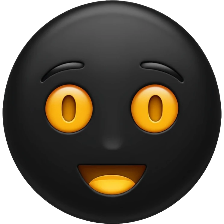 erstelle ein emoji was komplett dunkel ist  emoji