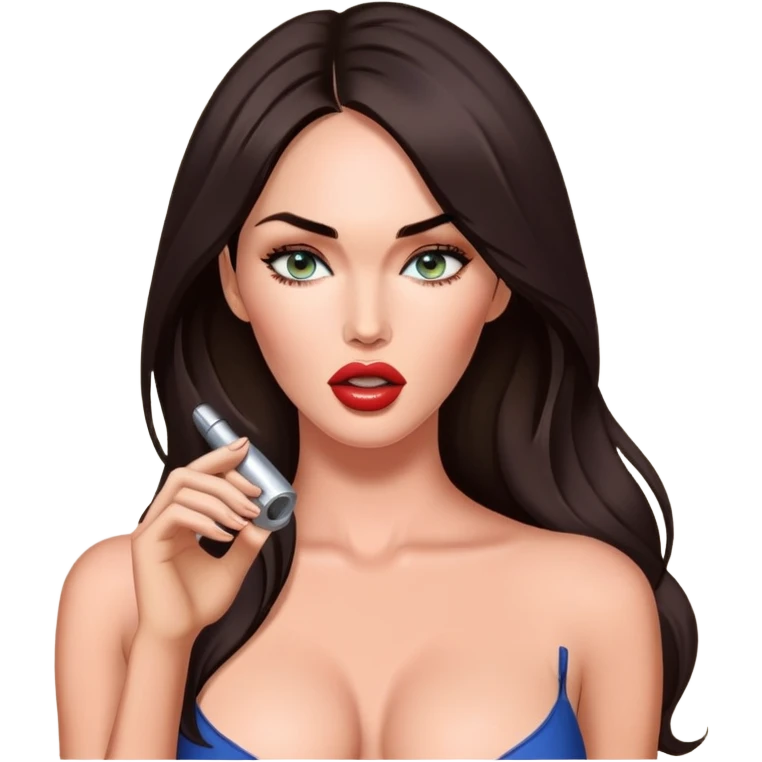 Megan Fox fuck and give a blowjob. Boobs are visible emoji