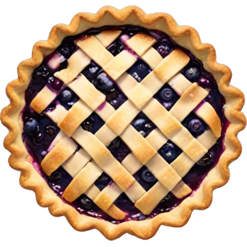 Blueberry pie emoji