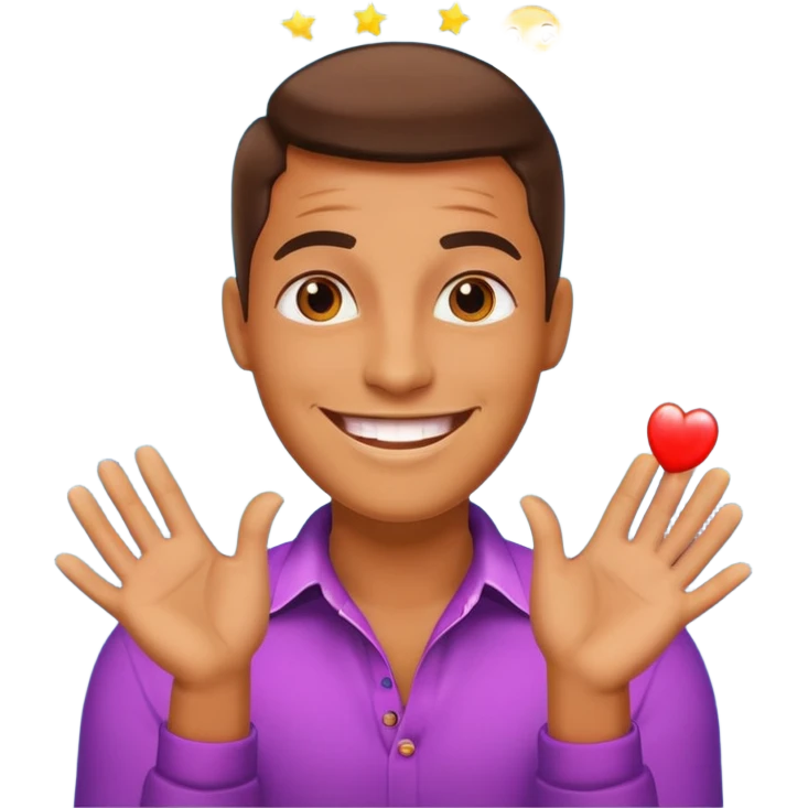 Charming, magnetic, center of attention without even trying. superstar in the spotlight
more dinamic emoji  emoji