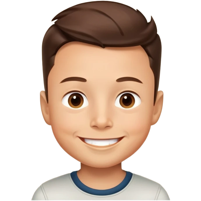 Small boy with Elon emoji