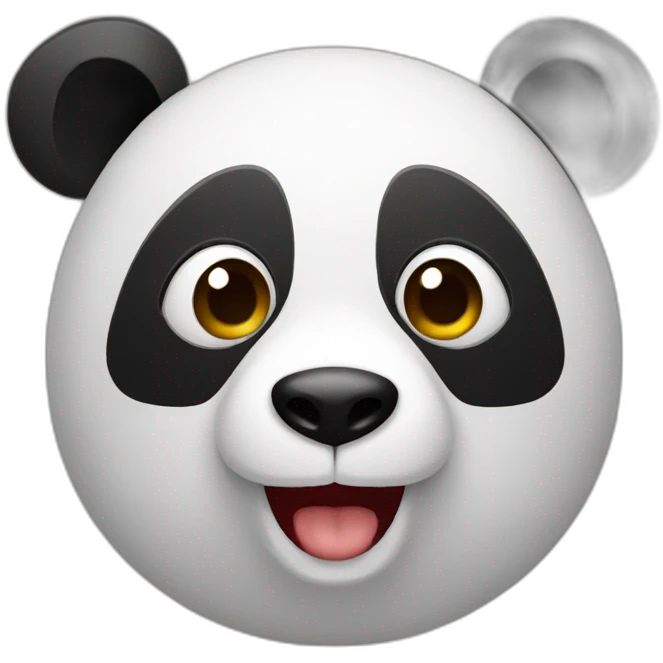 Panda photographe emoji