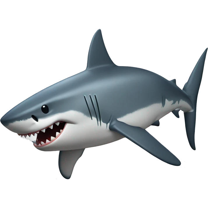 big shark listening to music  emoji