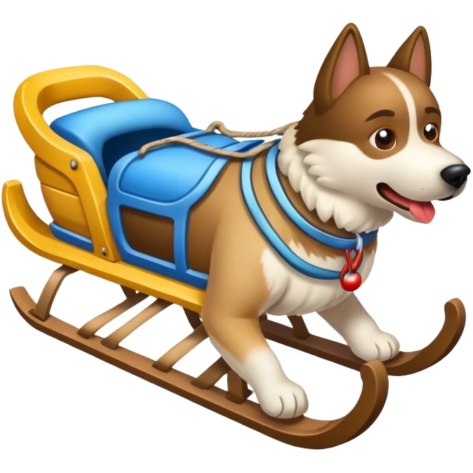 dog sled emoji