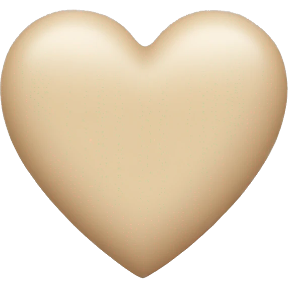 Beige heart emoji