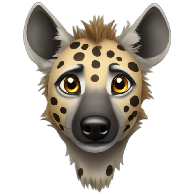 Spotted hyena emoji