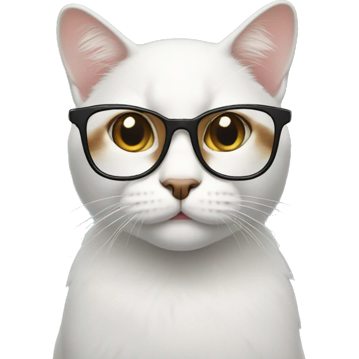 cat wearing glasses  emoji