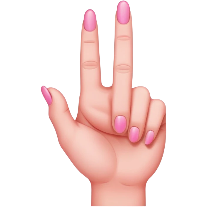 pink middle finger emoji