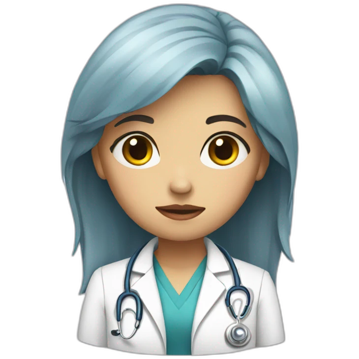 girl-doctor-sad emoji