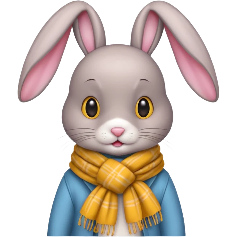 bunny with scarf emoji