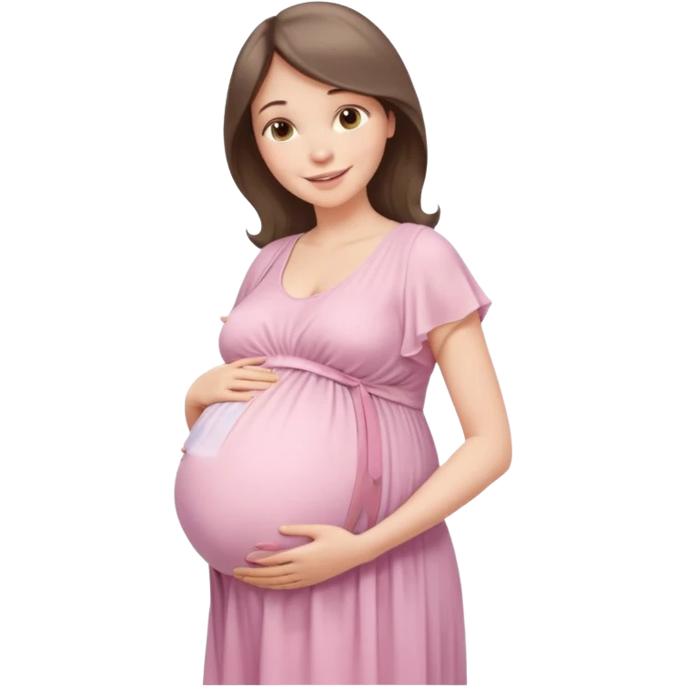 A beautiful pregnant woman standing in soft natural light near a window, gently holding her baby bump, wearing a flowing pastel dress, warm smile, cinematic photography, shallow depth of field, high resolution, soft tones, professional maternity photoshoot
 emoji