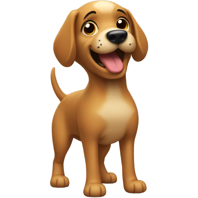 Dog shaking butt emoji