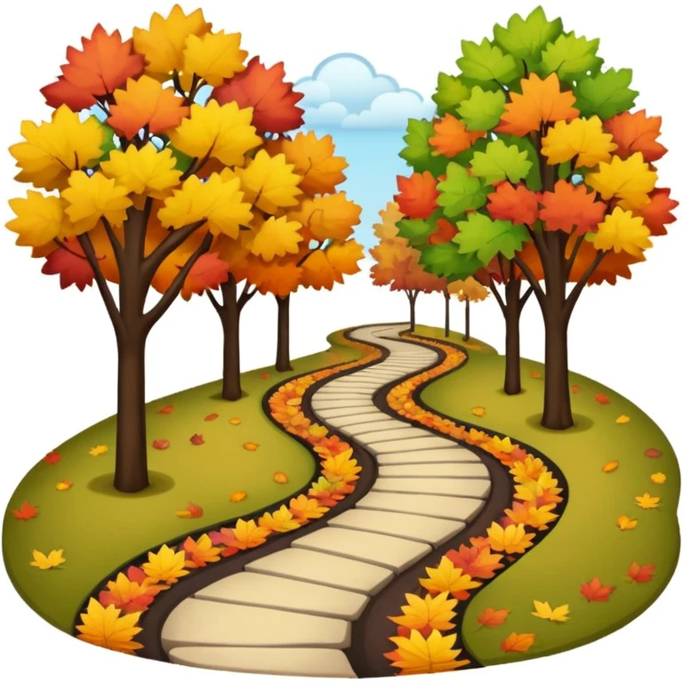 park in autumn emoji