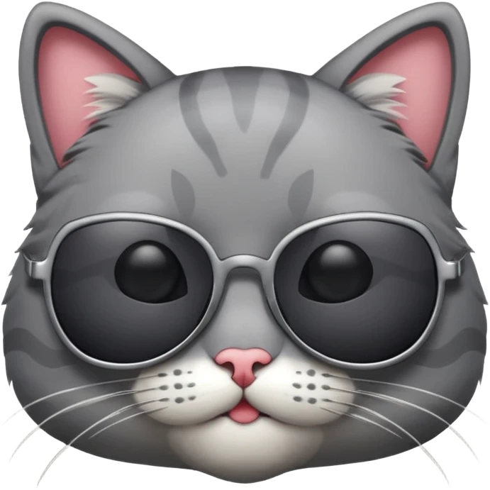 Cat wearing sunglasses emoji