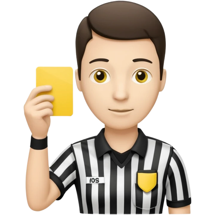Do a simple soccer referee emoji emoji