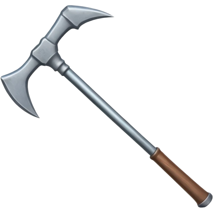 a double-ended pickaxe with identical sharp tips for mining ore emoji