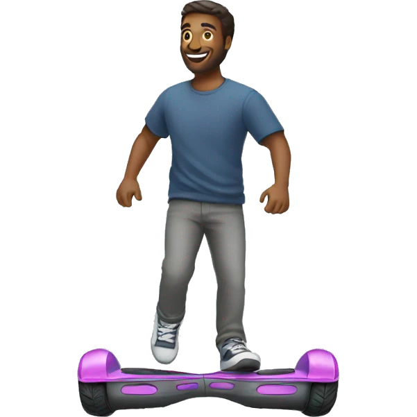 man on hoverboard emoji