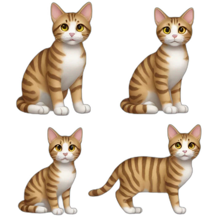 Tabby Cat Full Body emoji