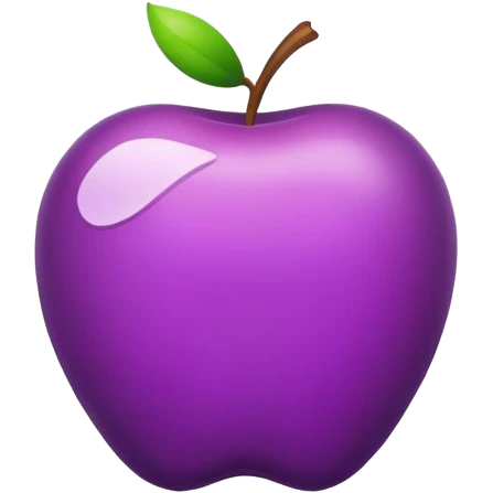 Purple apple emoji