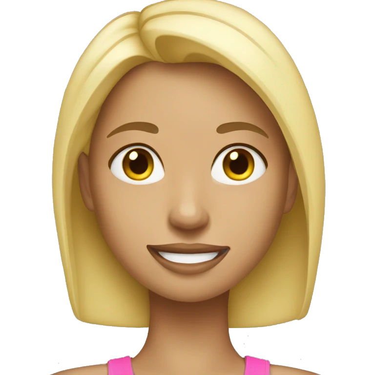 Blonde Girl Fitness emoji