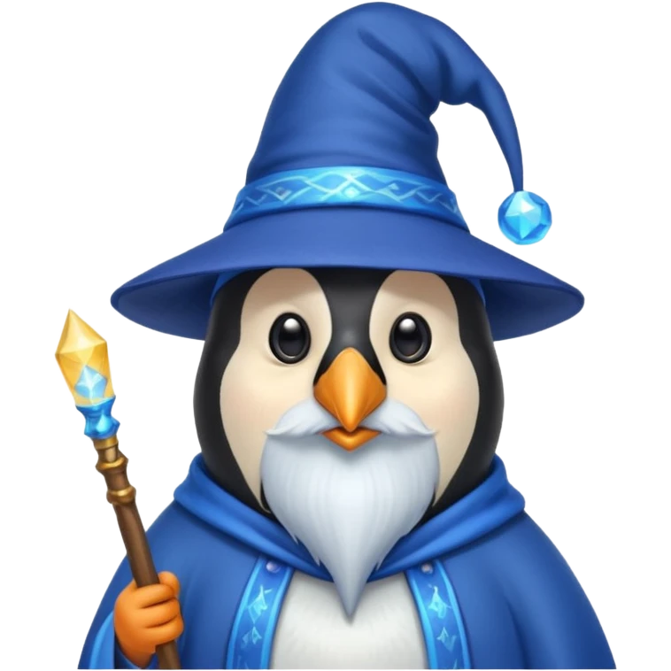 Penguin Wizard emoji