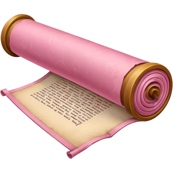pink scroll emoji