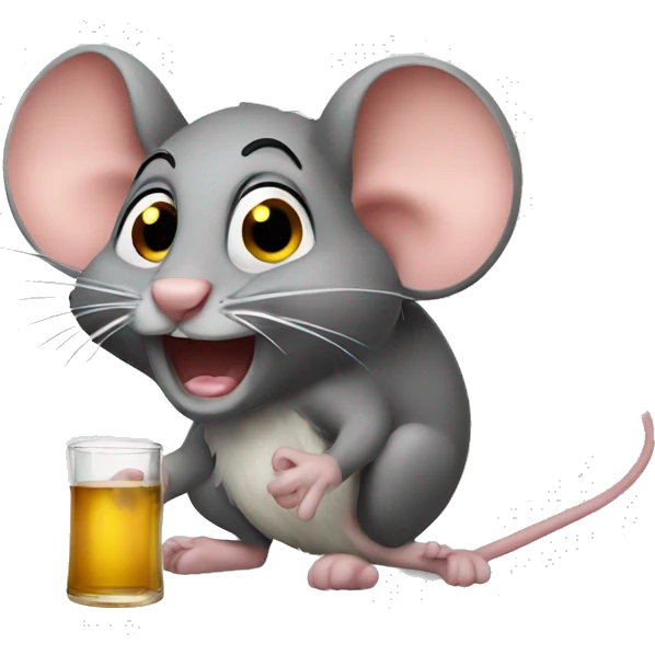 drunken mouse emoji