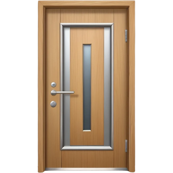 hotel room door modern hallway with doorbell emoji