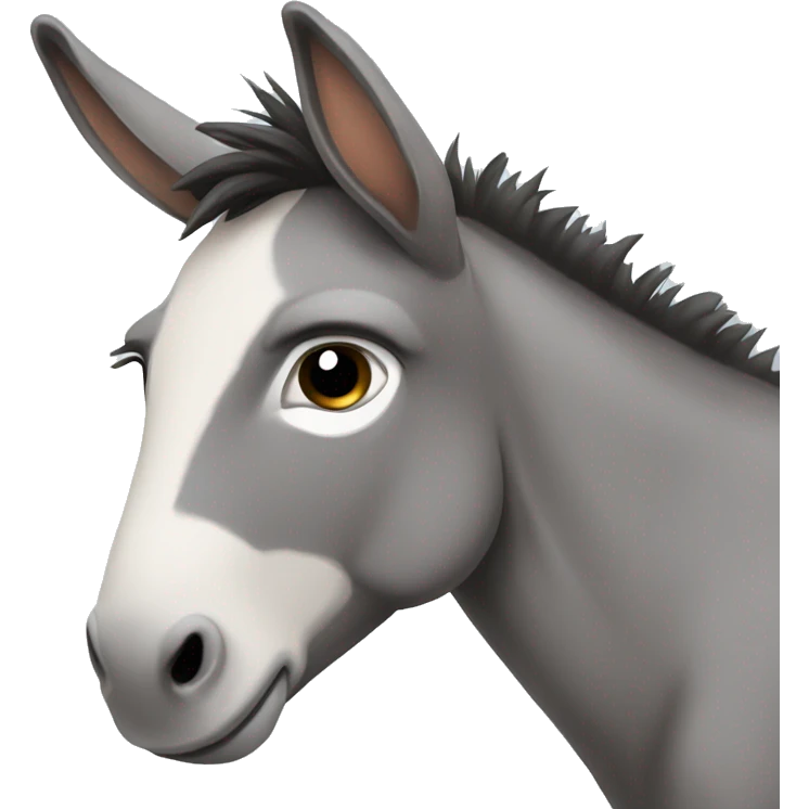 Really sad donkey emoji