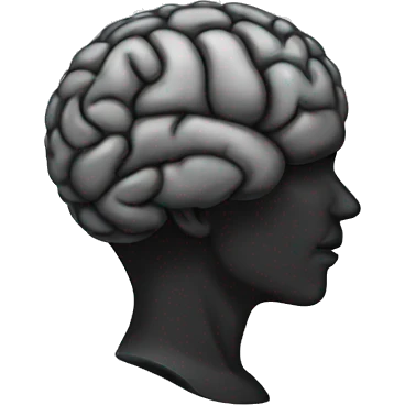 black Brain  emoji