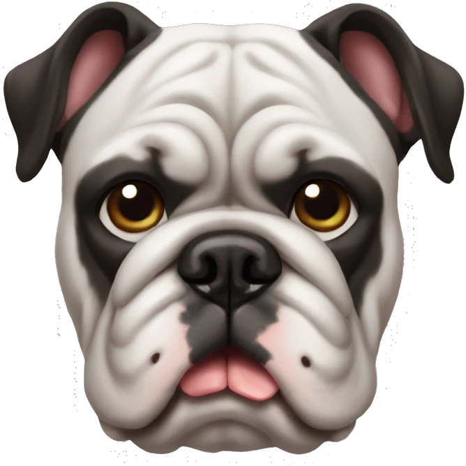 Bulldog francés máscara negra  emoji