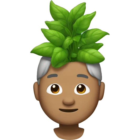 Mao com terra e soja plantado emoji