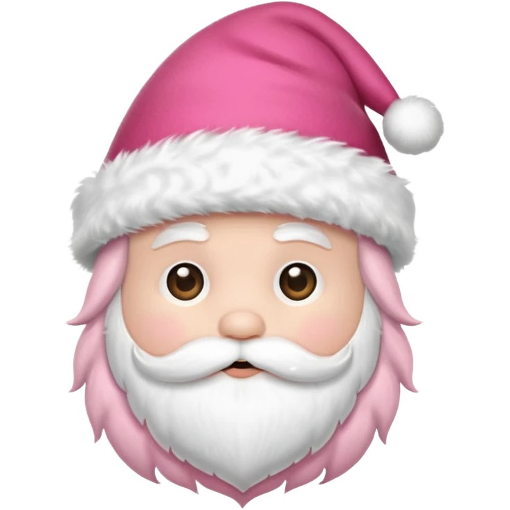Santa hat pink emoji  emoji
