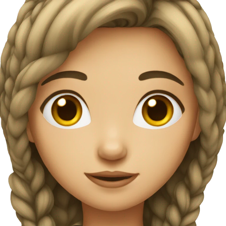 Girl with hair emoji