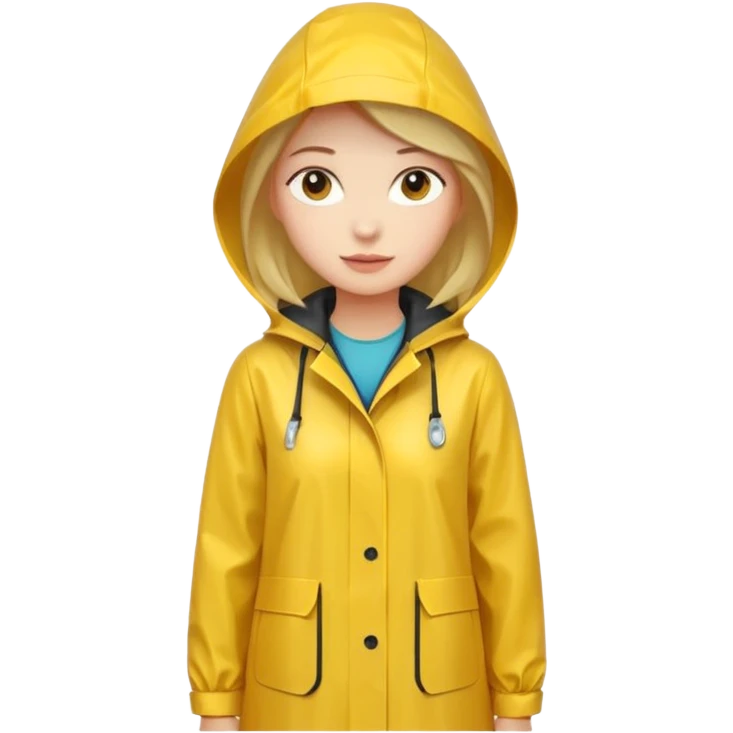 yellow raincoat for women emoji