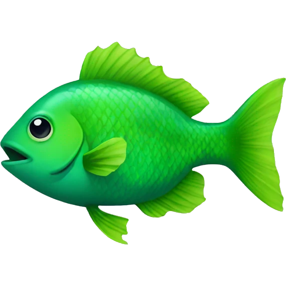 Green fish emoji