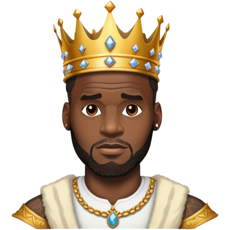 lebron with a crown emoji